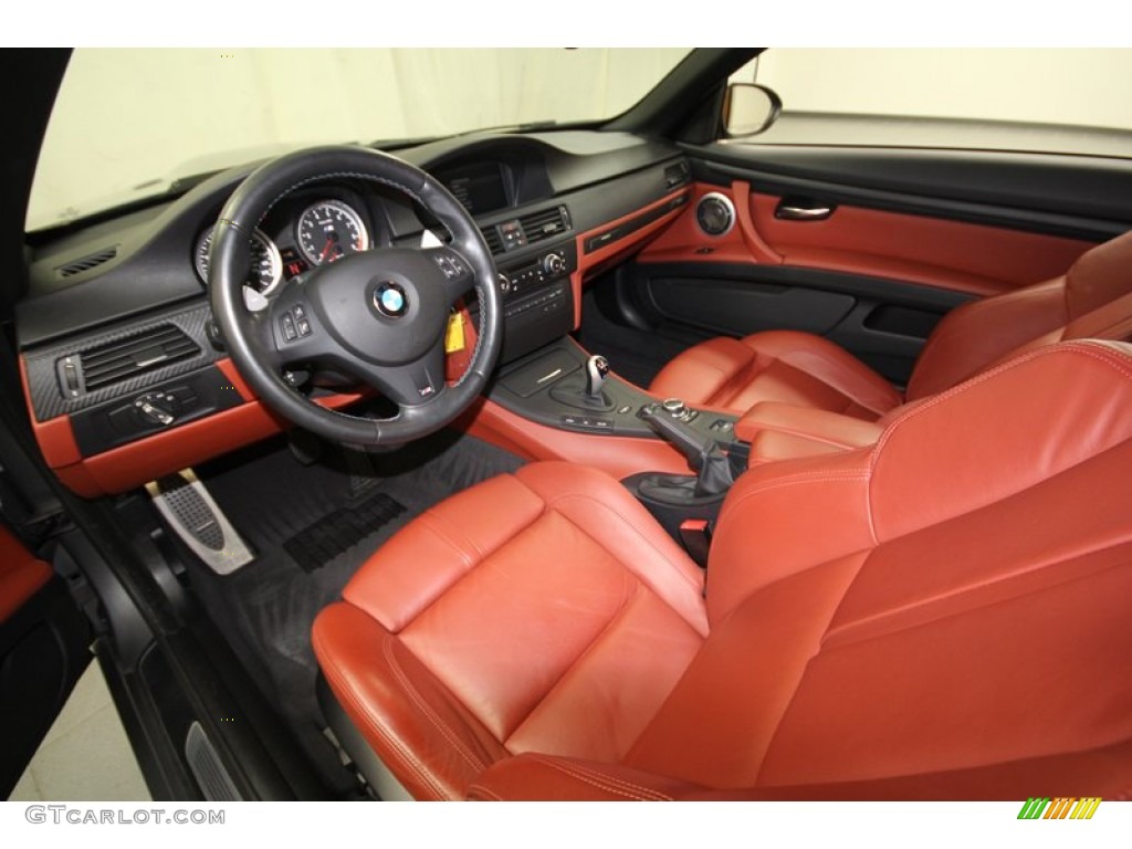 Fox Red Novillo Leather Interior 2011 BMW M3 Convertible Photo #72098173