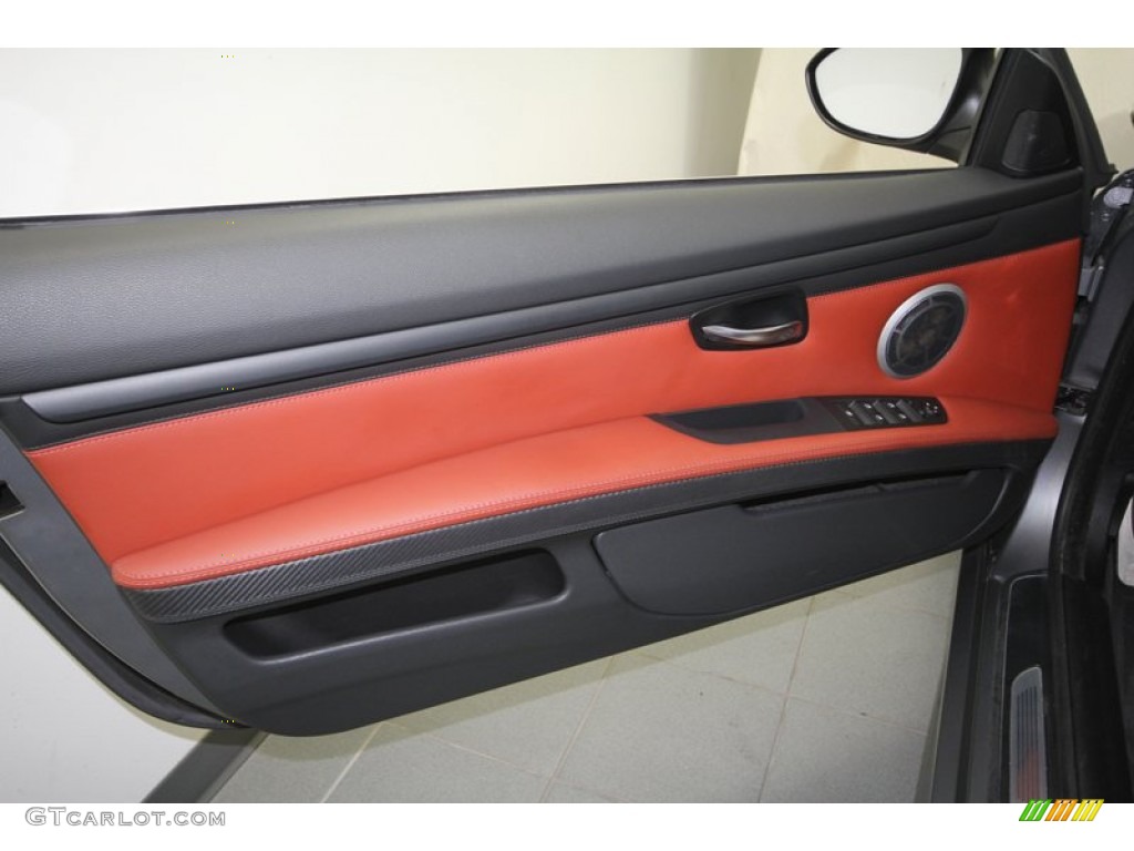2011 BMW M3 Convertible Fox Red Novillo Leather Door Panel Photo #72098200