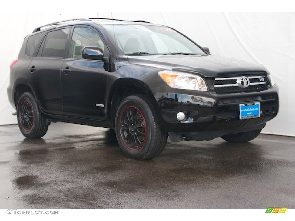 2008 RAV4 Limited V6 4WD - Black / Ash photo #1