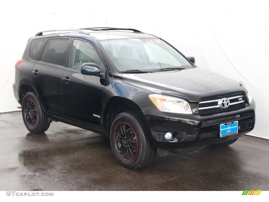 2008 RAV4 Limited V6 4WD - Black / Ash photo #6