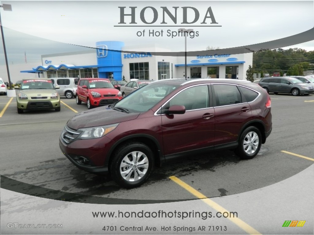 2013 CR-V EX-L AWD - Basque Red Pearl II / Gray photo #1