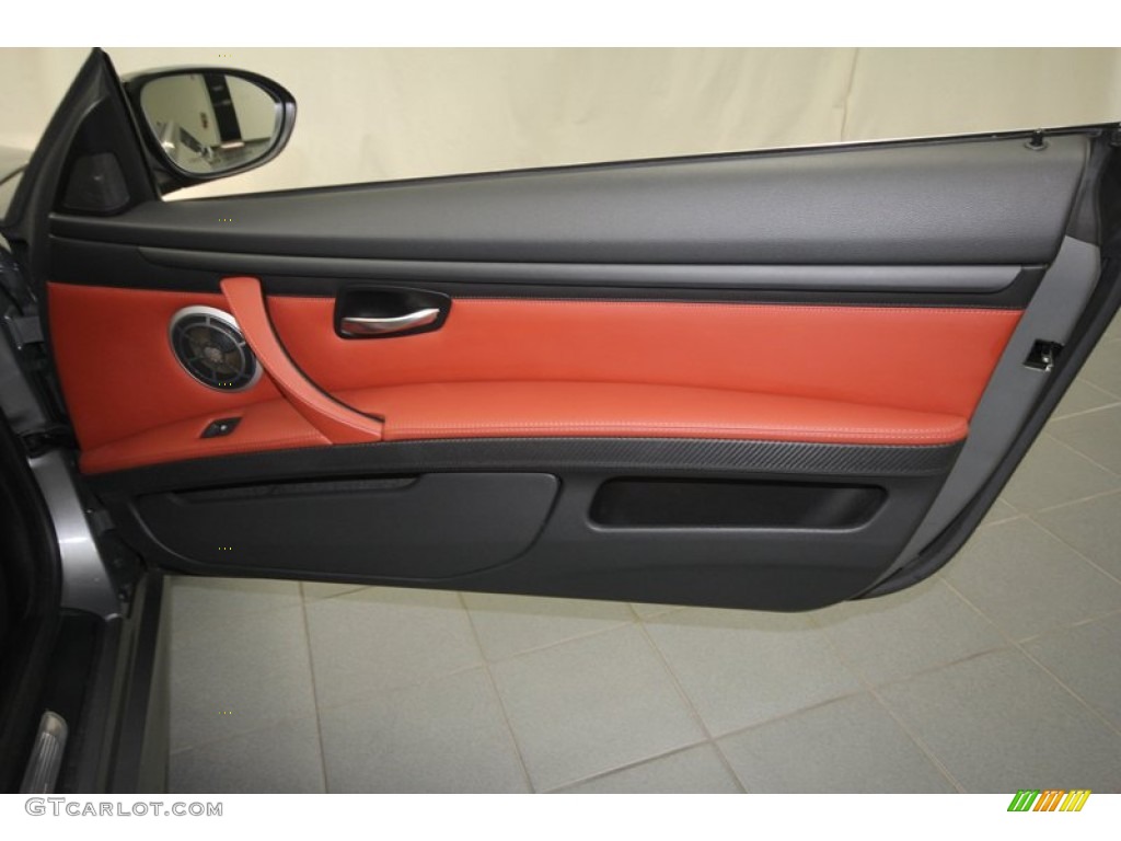 2011 BMW M3 Convertible Fox Red Novillo Leather Door Panel Photo #72098449