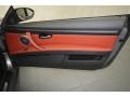 Fox Red Novillo Leather 2011 BMW M3 Convertible Door Panel