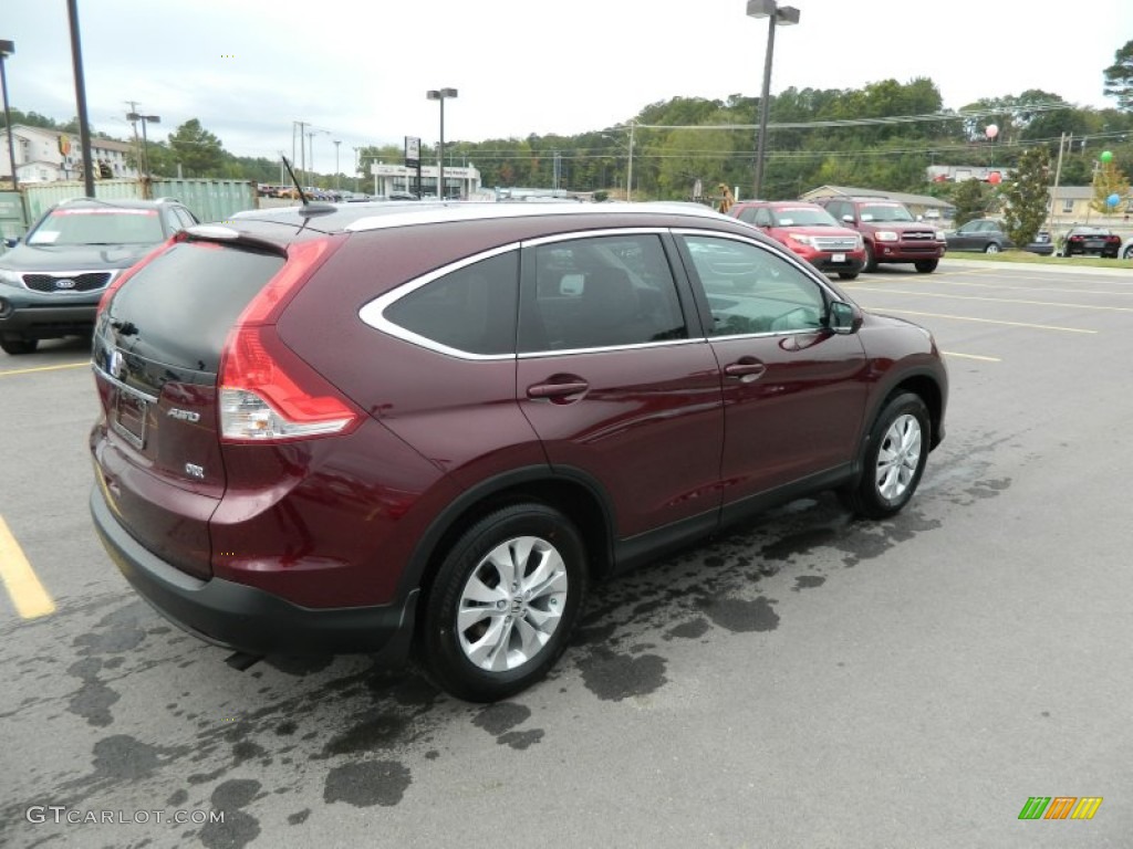 2013 CR-V EX-L AWD - Basque Red Pearl II / Gray photo #6