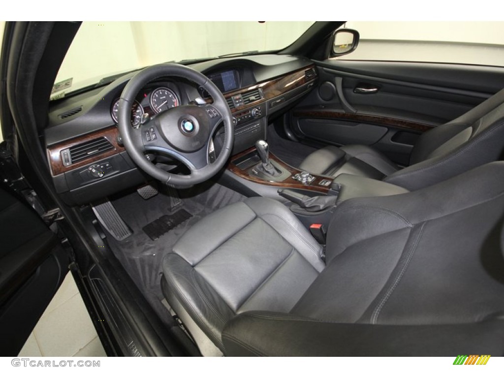 2010 3 Series 335i Convertible - Black Sapphire Metallic / Black photo #13