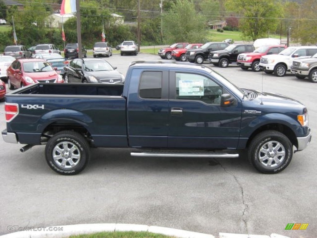 2013 F150 XLT SuperCab 4x4 - Blue Jeans Metallic / Steel Gray photo #5