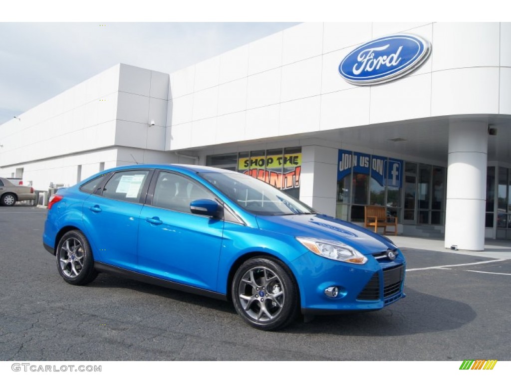 Blue Candy 2013 Ford Focus SE Sedan Exterior Photo #72103425