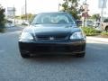 2000 Flamenco Black Pearl Honda Civic EX Coupe  photo #25