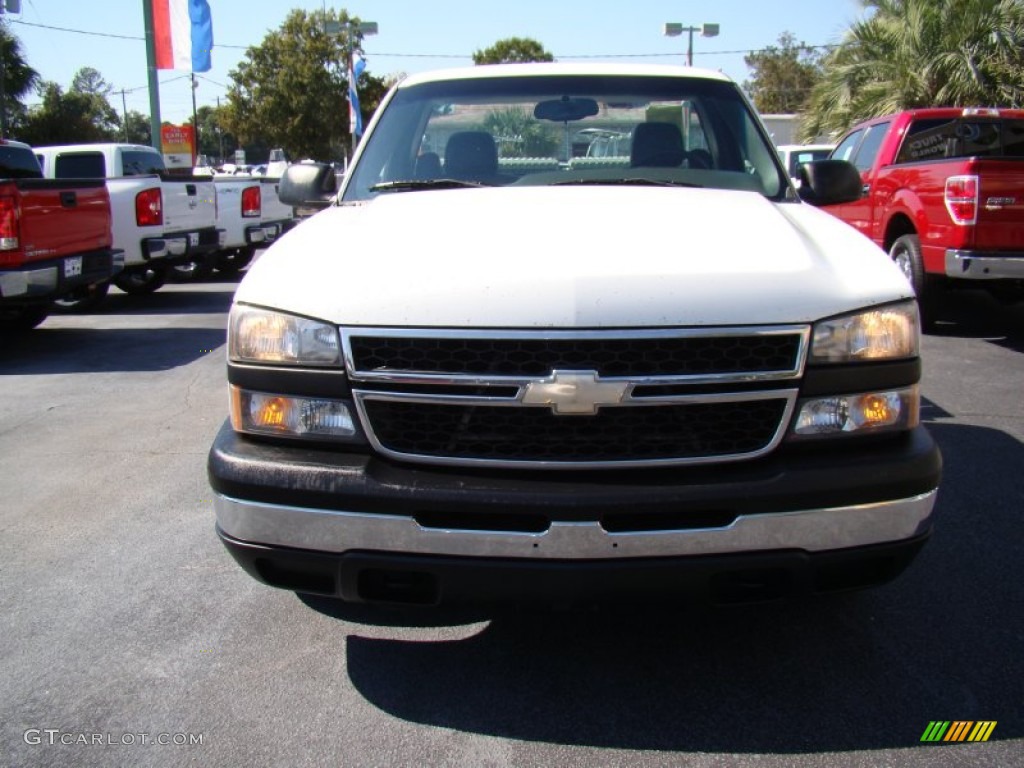 2006 Silverado 1500 Work Truck Regular Cab - Summit White / Dark Charcoal photo #3