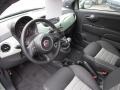 Sport Tessuto Nero/Nero (Black/Black) Prime Interior Photo for 2012 Fiat 500 #72103860