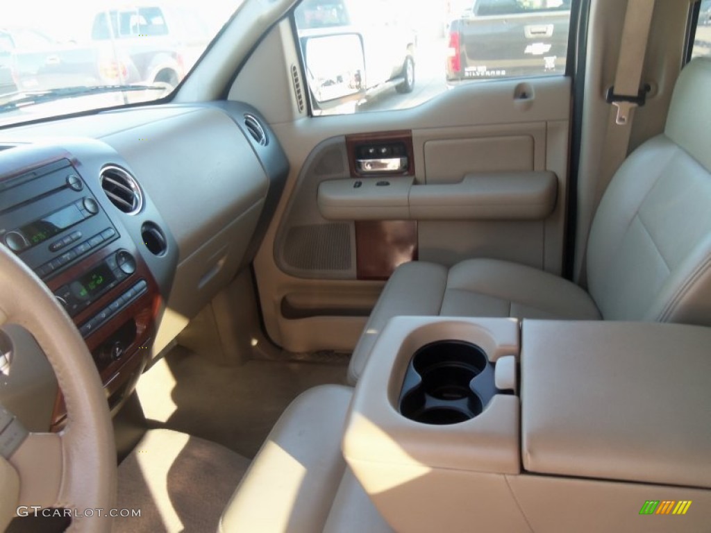 2006 F150 Lariat SuperCrew 4x4 - Smokestone Metallic / Tan photo #8