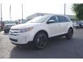 2013 White Platinum Tri-Coat Ford Edge SEL  photo #6