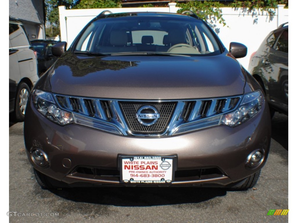 2009 Murano SL AWD - Tinted Bronze Metallic / Beige photo #2