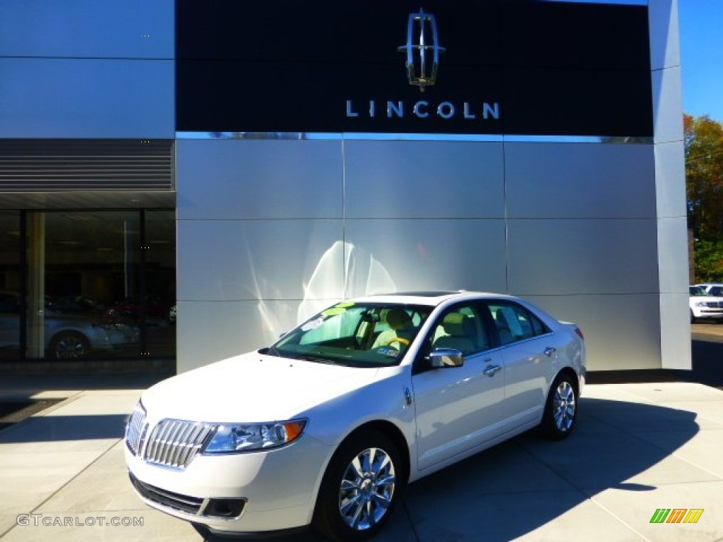 2011 MKZ AWD - White Platinum Tri-Coat / Light Camel photo #1