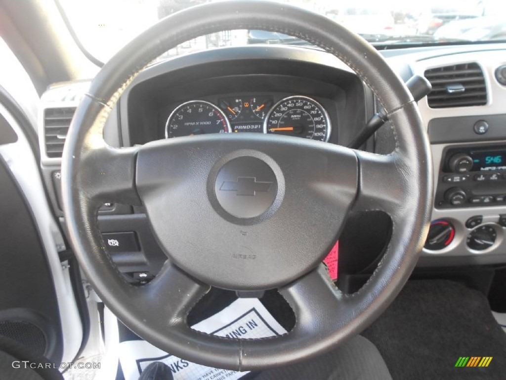 2009 Chevrolet Colorado LT Extended Cab Medium Pewter Steering Wheel Photo #72106443