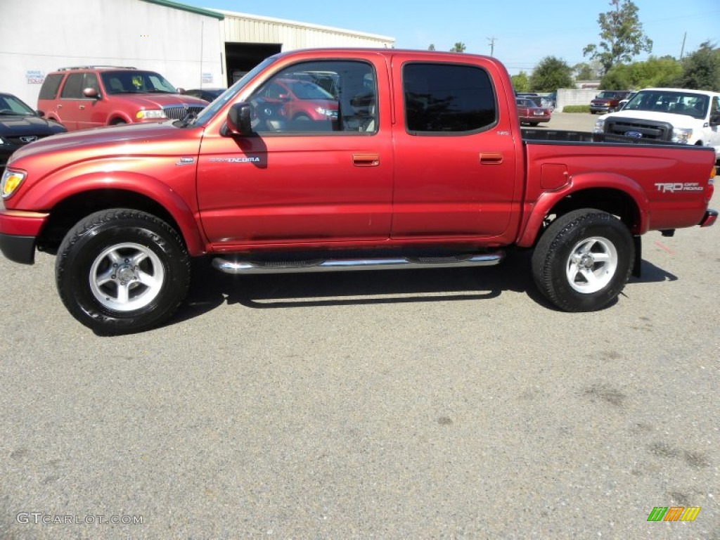 Impulse Red Pearl 2002 Toyota Tacoma V6 PreRunner TRD Double Cab Exterior Photo #72107643