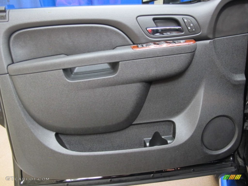 2011 Chevrolet Silverado 2500HD LTZ Crew Cab 4x4 Ebony Door Panel Photo #72107718