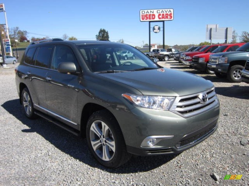 2013 Highlander Limited 4WD - Cypress Green Pearl / Black photo #1