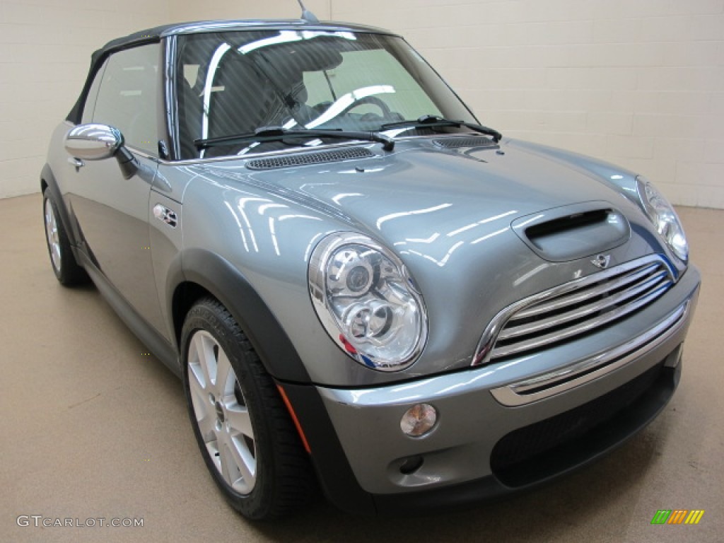2006 Cooper S Convertible - Royal Grey Metallic / Panther Black photo #1
