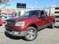 Bright Red 2005 Ford F150 XLT Regular Cab 4x4