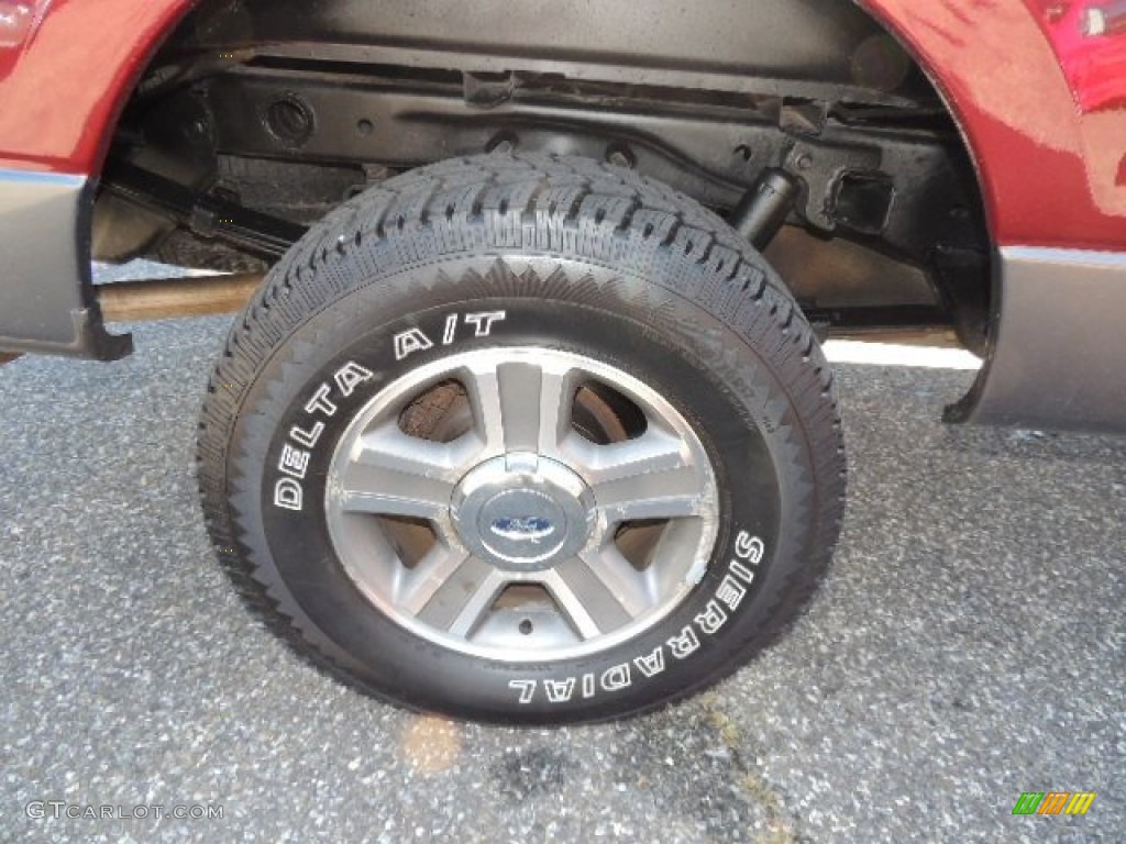 2005 F150 XLT Regular Cab 4x4 - Bright Red / Tan photo #6