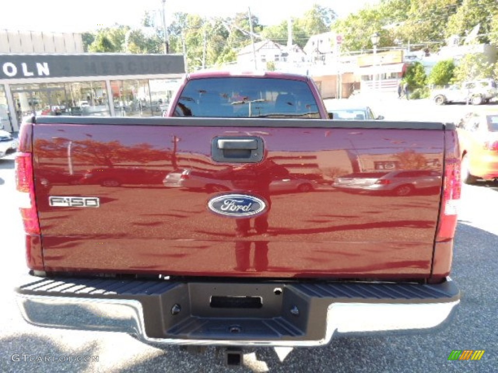 2005 F150 XLT Regular Cab 4x4 - Bright Red / Tan photo #8