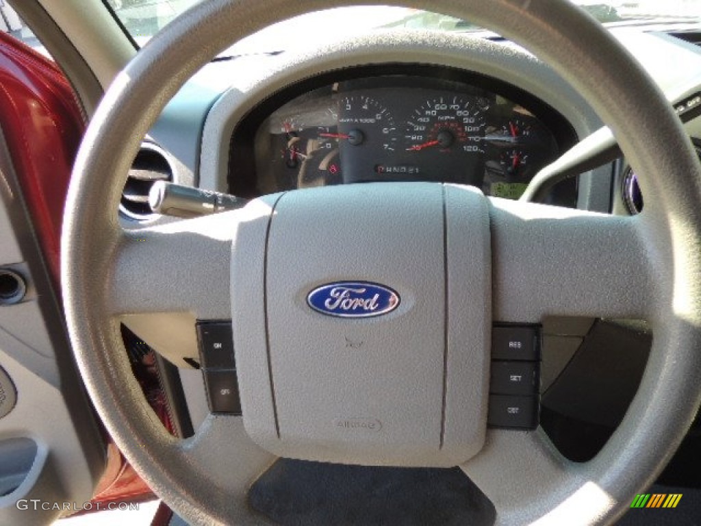 2005 F150 XLT Regular Cab 4x4 - Bright Red / Tan photo #14