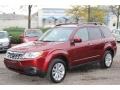 Camelia Red Metallic 2011 Subaru Forester 2.5 X Limited