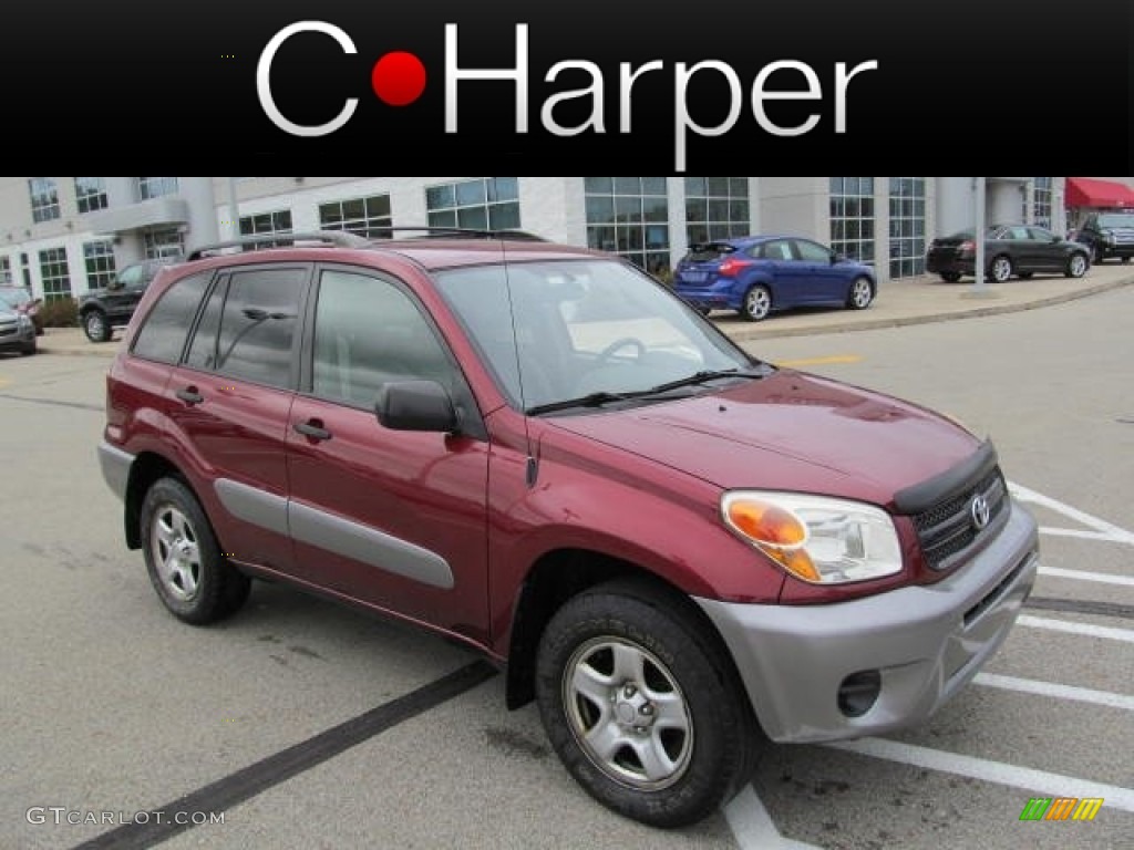 2004 RAV4 4WD - Salsa Red Pearl / Taupe photo #1