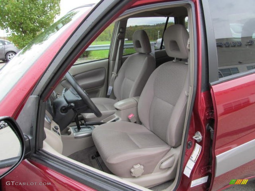 2004 RAV4 4WD - Salsa Red Pearl / Taupe photo #13