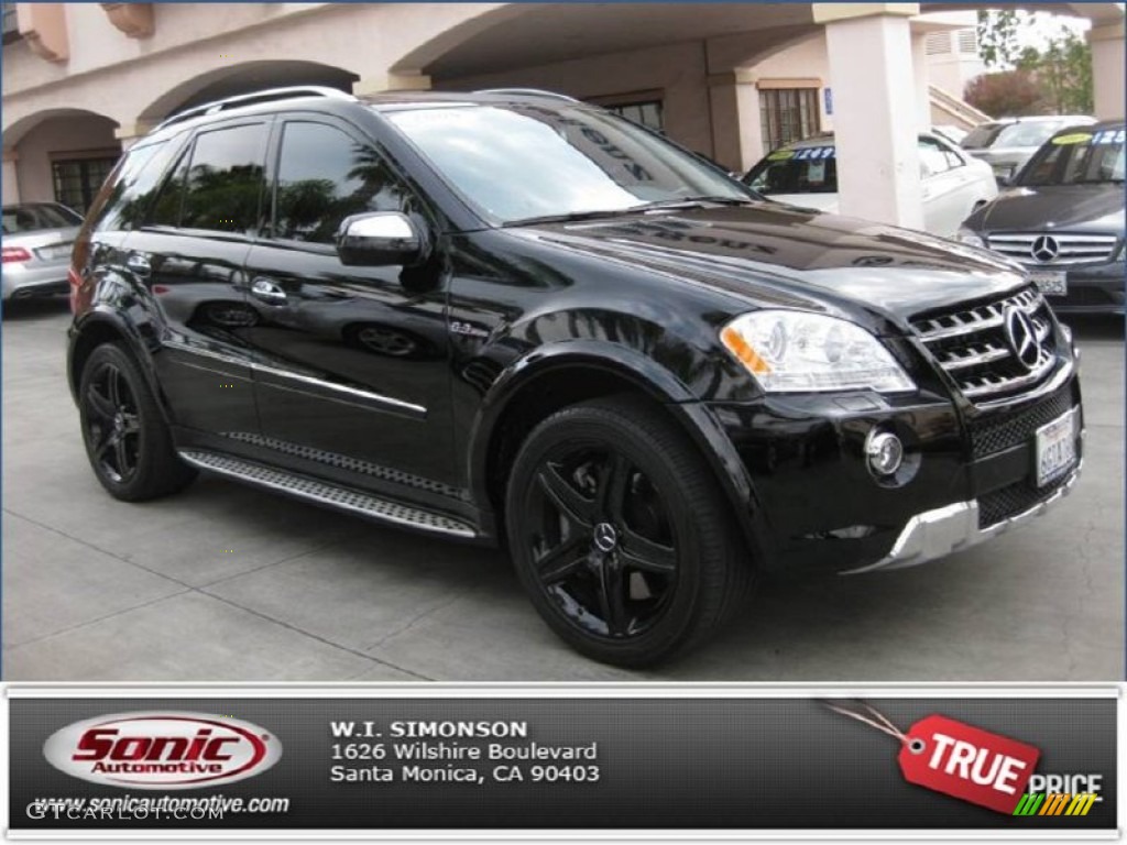 2009 ML 63 AMG 4Matic - Black / Black photo #1