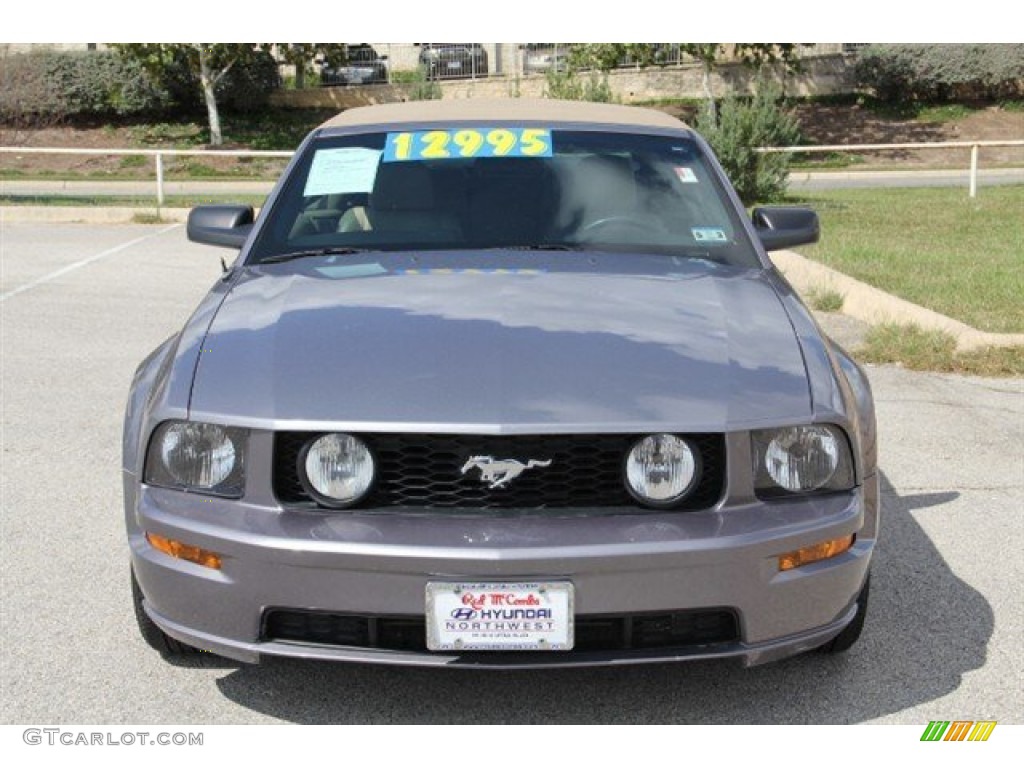 2006 Mustang GT Premium Convertible - Tungsten Grey Metallic / Light Parchment photo #1