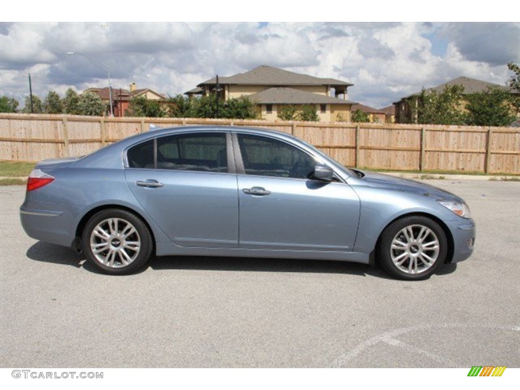 2010 Genesis 3.8 Sedan - Sterling Blue Metallic / Cashmere photo #7