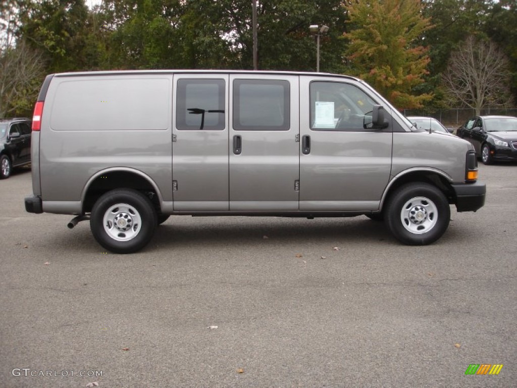 Graystone Metallic 2012 Chevrolet Express 2500 Cargo Van Exterior Photo #72118299