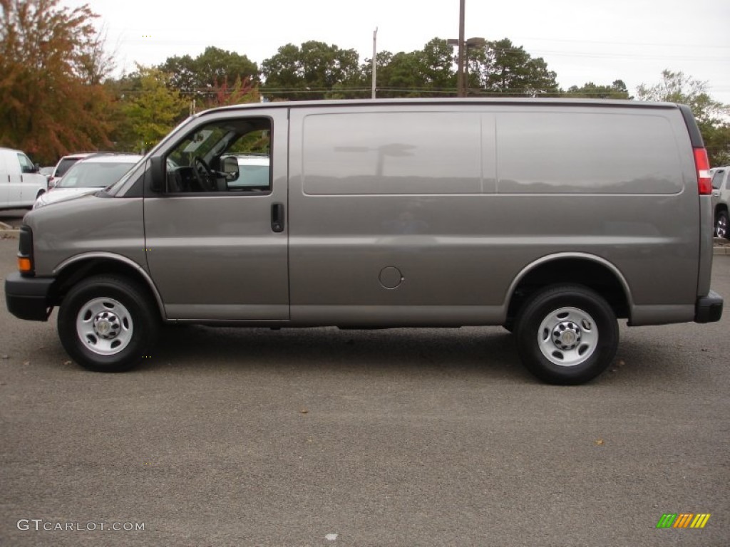 Graystone Metallic 2012 Chevrolet Express 2500 Cargo Van Exterior Photo #72118349