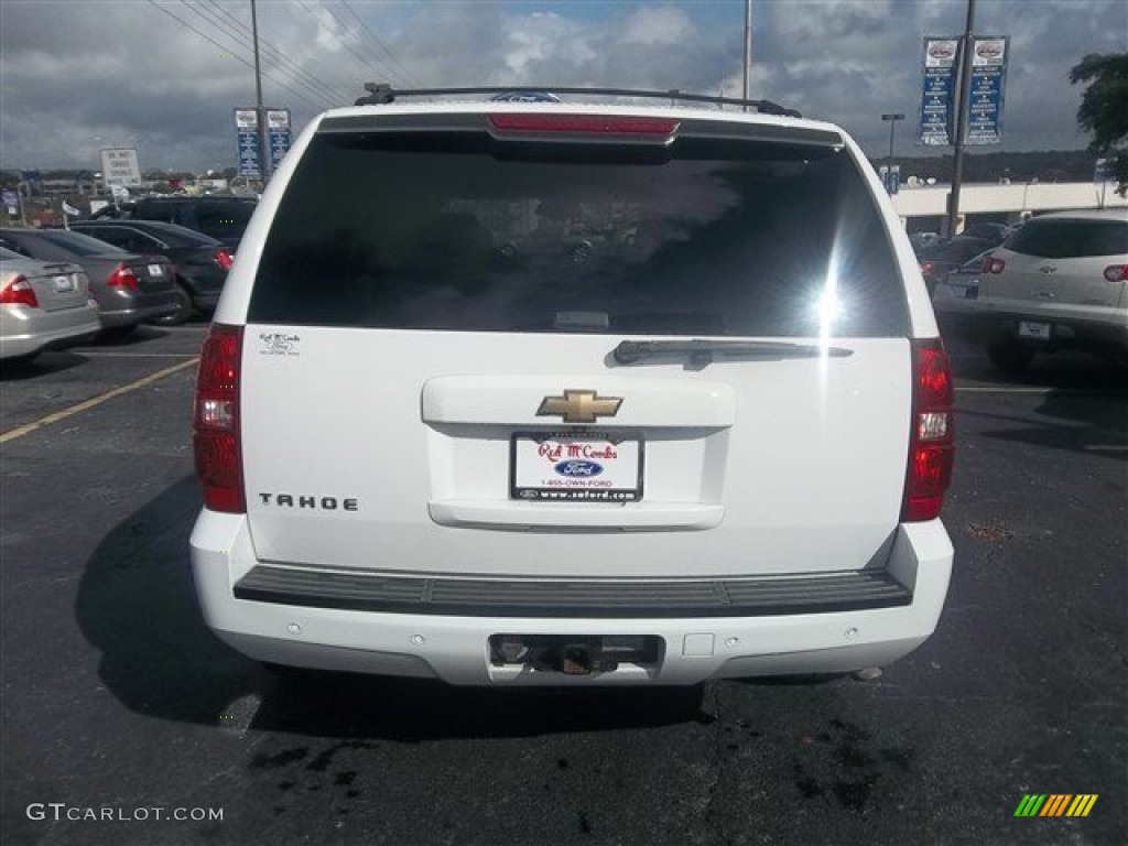 2007 Tahoe LTZ 4x4 - Summit White / Ebony photo #4