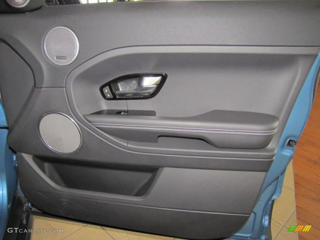 2012 Range Rover Evoque Dynamic - Mauritius Blue Metallic / Dynamic Ebony/Cirrus photo #10
