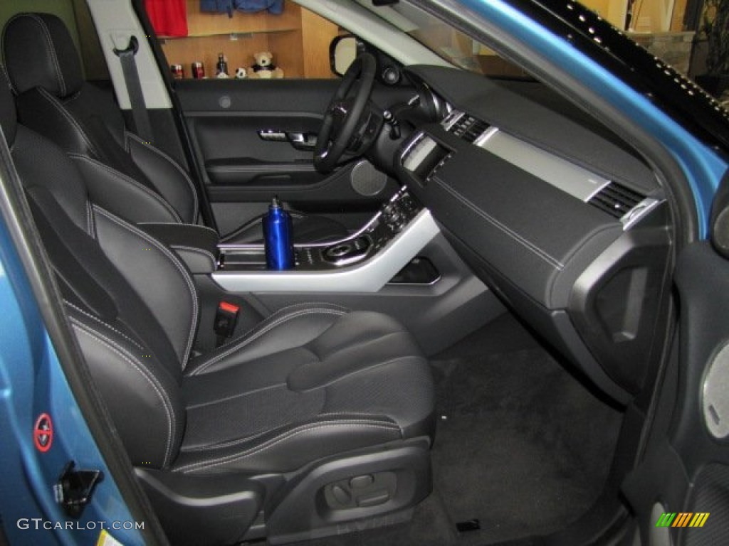 2012 Range Rover Evoque Dynamic - Mauritius Blue Metallic / Dynamic Ebony/Cirrus photo #11