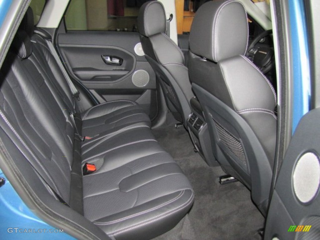 2012 Range Rover Evoque Dynamic - Mauritius Blue Metallic / Dynamic Ebony/Cirrus photo #12