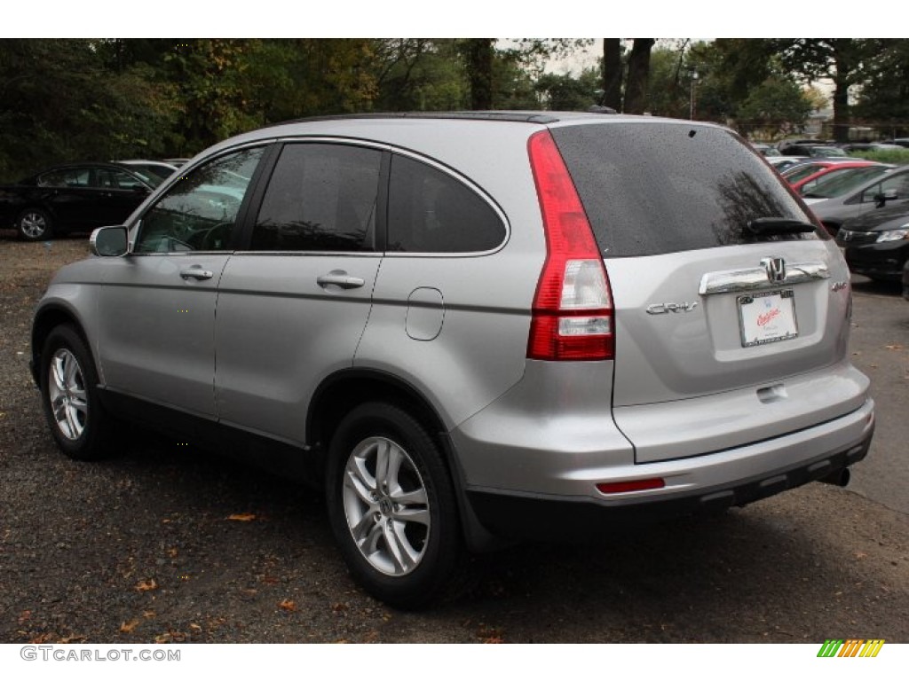 2010 CR-V EX-L AWD - Alabaster Silver Metallic / Black photo #7