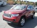 2013 Deep Cherry Red Crystal Pearl Jeep Grand Cherokee Overland 4x4  photo #2