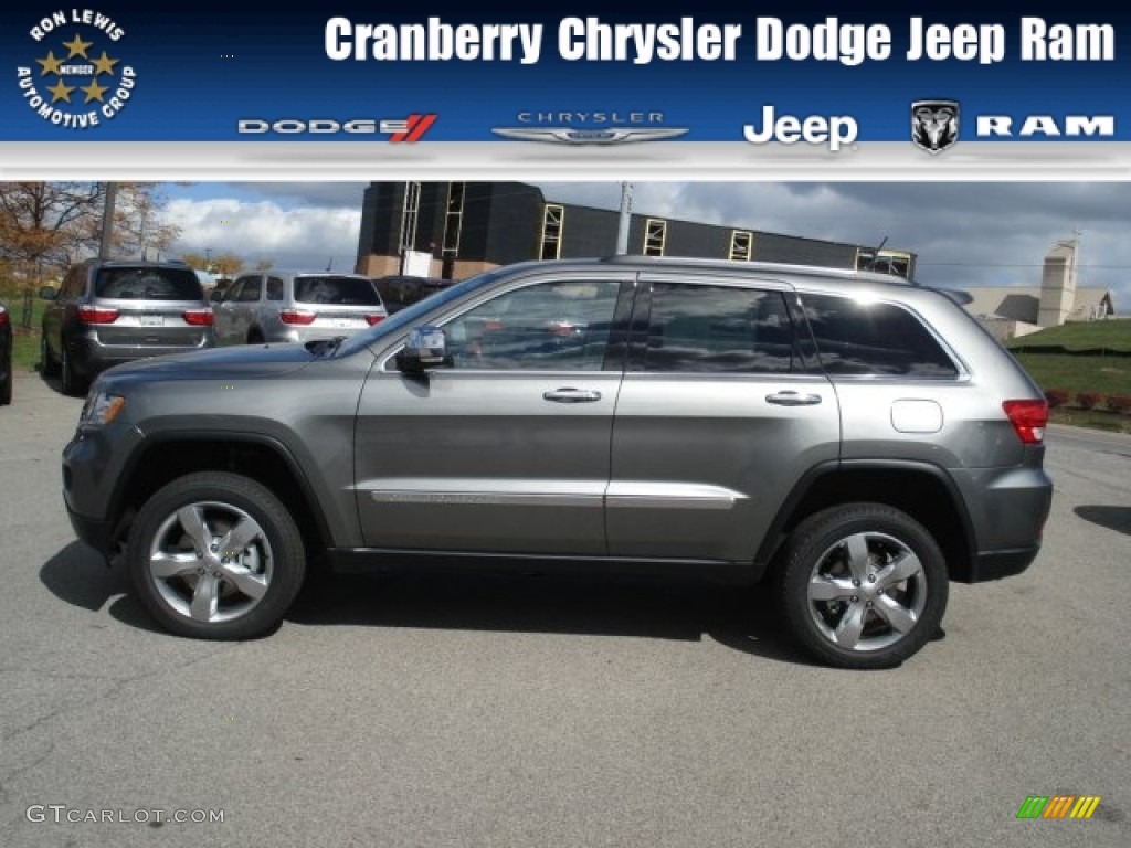 2013 Grand Cherokee Overland 4x4 - Mineral Gray Metallic / Dark Frost Beige/Light Frost Beige photo #1