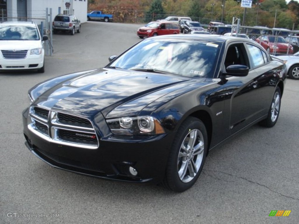 Pitch Black 2013 Dodge Charger R/T AWD Exterior Photo #72123315