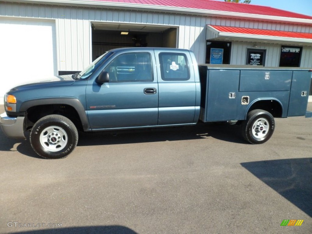 2006 Sierra 2500HD SL Extended Cab Utility - Stealth Gray Metallic / Dark Pewter photo #2