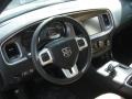 2013 Dodge Charger Black/Light Frost Beige Interior Dashboard Photo