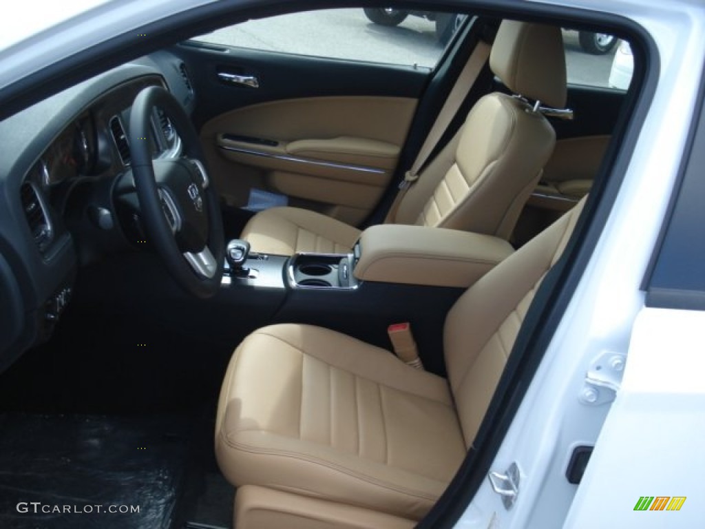 Black/Light Frost Beige Interior 2013 Dodge Charger SXT Plus AWD Photo #72123951