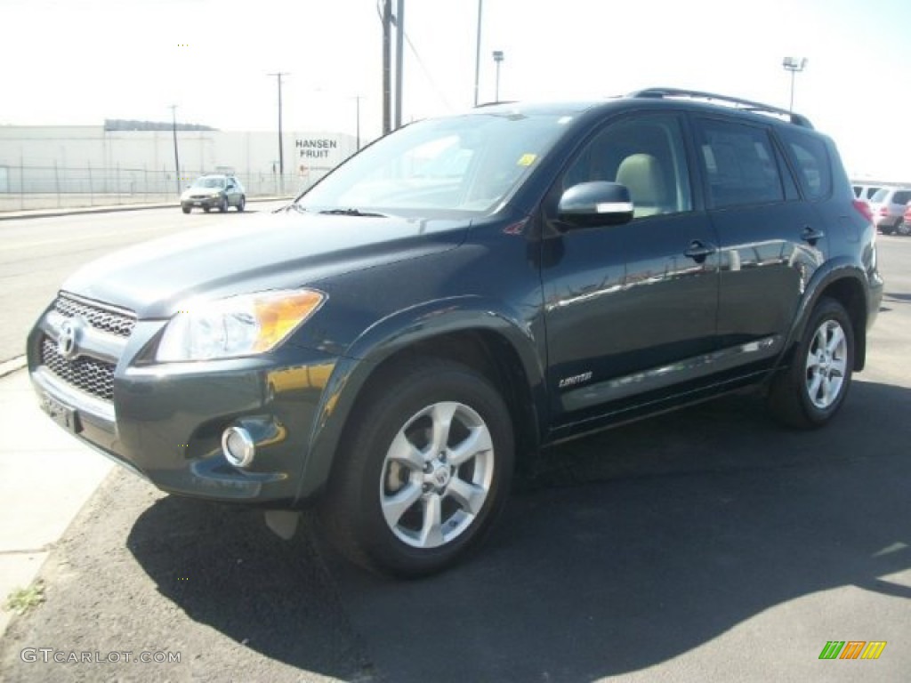 2011 RAV4 Limited 4WD - Black Forest Metallic / Ash photo #5