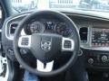 2013 Dodge Charger Black/Light Frost Beige Interior Steering Wheel Photo