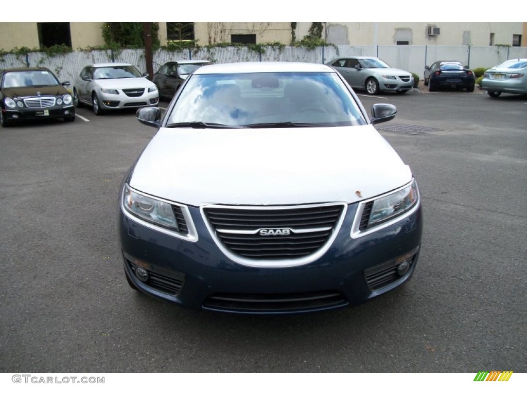 2011 9-5 Turbo4 Premium Sedan - Fjord Blue Metallic / Parchment photo #4