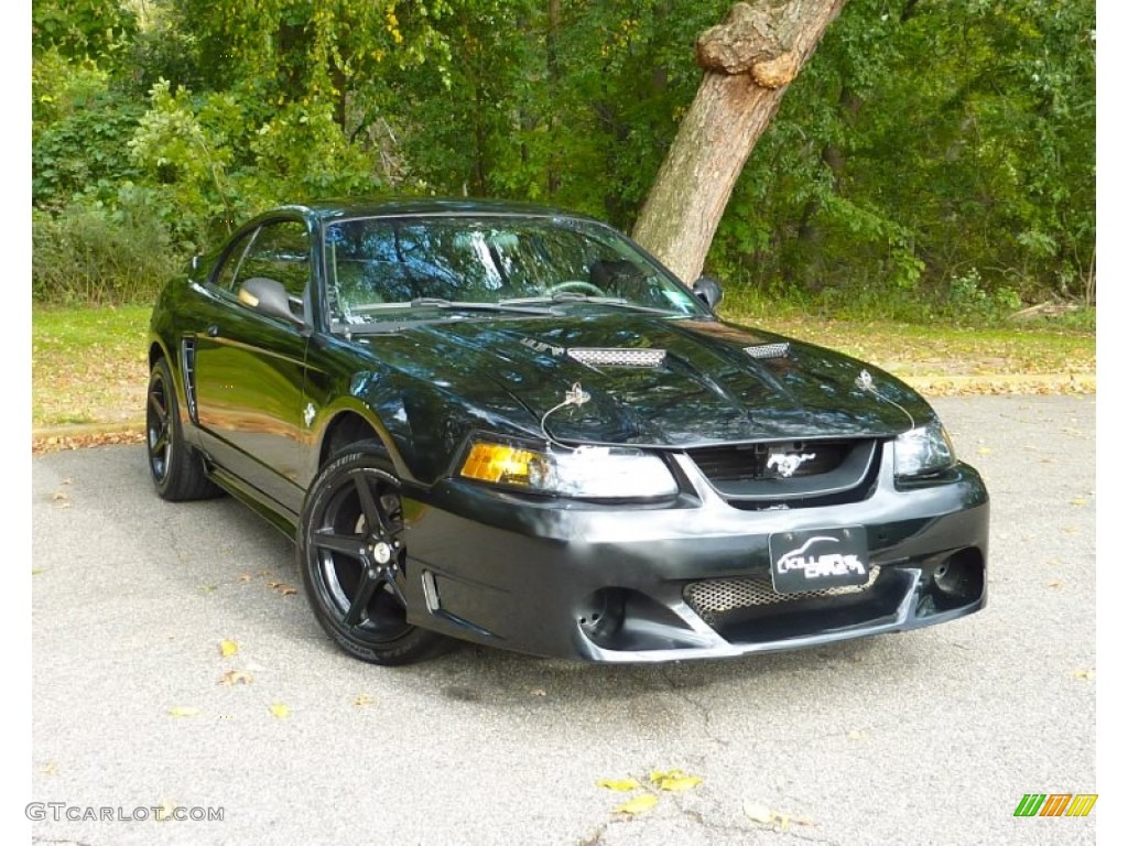 1999 Mustang GT Coupe - Black / Medium Parchment photo #1